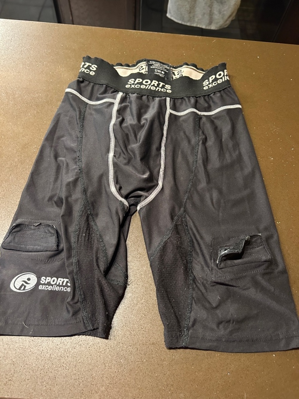 Kids Black hockey underShorts